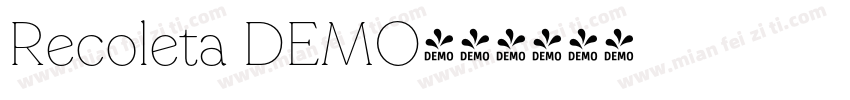 Recoleta DEMO字体转换